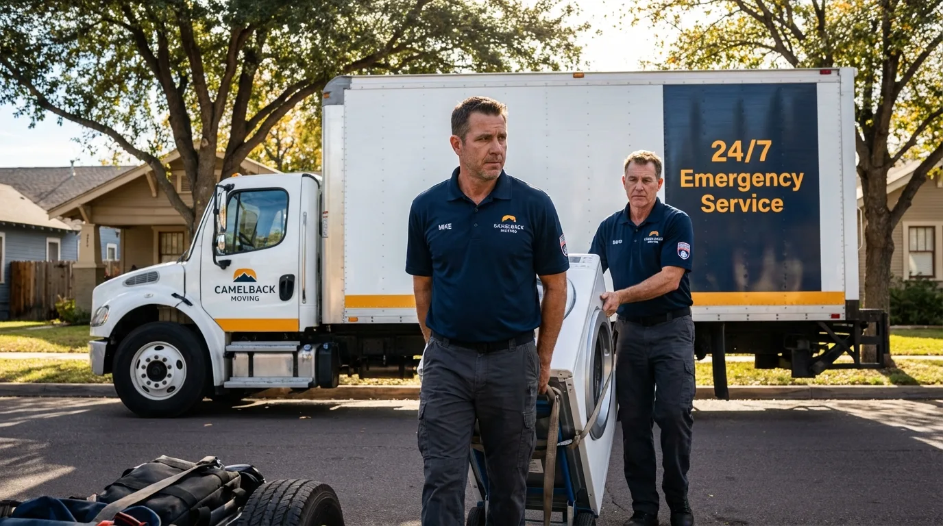 CamelBack Moving crew loading furniture in Mineral Springs, AR