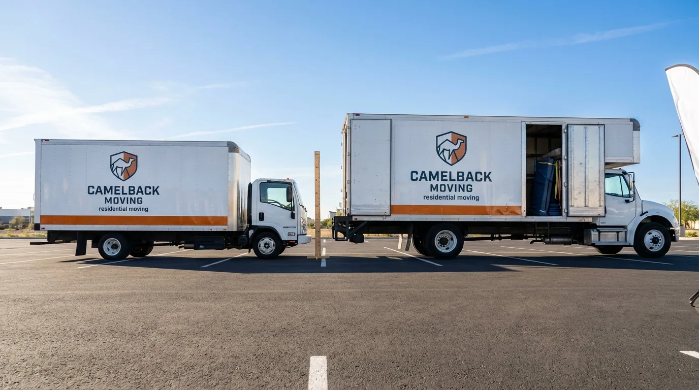 Moving truck size capacity guide in Mineral Springs